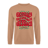 Weihnachtspullover "Gressdach-Wavy", Unisex, verschiedene Farben - Mocca