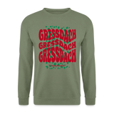 Weihnachtspullover "Gressdach-Wavy", Unisex, verschiedene Farben - Armeegrün