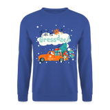 Weihnachtspullover "Bal es Gressdach", Unisex, verschiedene Farben - Royalblau