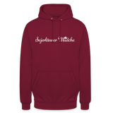 Hoodie "Sejerlänner Mädche", unisex, verschiedene Farben - Bordeaux