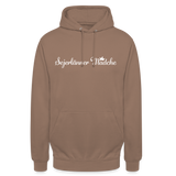 Hoodie "Sejerlänner Mädche", unisex, verschiedene Farben - Mokka