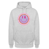 Hoodie "Sejerlänner Mädche", unisex, verschiedene Farben - Hellgrau meliert