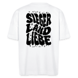 Bio Shirt "Siegerlandliebe/ Nodda - Wavy Collection", Unisex und Oversized - Weiß