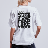 Bio Shirt "Siegerlandliebe/ Nodda - Wavy Collection", Unisex und Oversized - Weiß