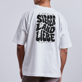 Bio Shirt "Siegerlandliebe/ Nodda - Wavy Collection", Unisex und Oversized - Weiß