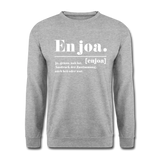 Unisex Pullover - Weißgrau meliert