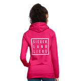 Hoodie "Siegerlandliebe", verschiedene Farben - dunkles Pink