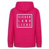 Hoodie "Siegerlandliebe", verschiedene Farben - dunkles Pink