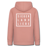 Hoodie "Siegerlandliebe", verschiedene Farben - Altrosa
