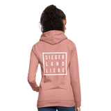 Hoodie "Siegerlandliebe", verschiedene Farben - Altrosa