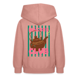 Teenager Hoodie"Mäckes Club", verschiedene Farben - Altrosa