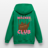 Teenager Hoodie"Mäckes Club", verschiedene Farben - Kelly Green