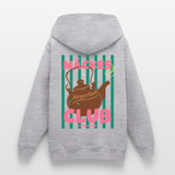 Teenager Hoodie"Mäckes Club", verschiedene Farben - Hellgrau meliert