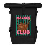 Rolltop Rucksack "Mäckes Club", verschiedene Farben - Schwarz