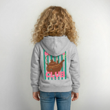 Kinder Hoodie "Mäckes Club", verschiedene Farben - Hellgrau meliert