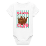 Baby Bio Kurzarm-Body "Mäckes Club", verschiedene Farben - Weiß