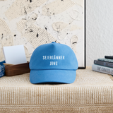 Kinder Basecap "Sejerlänner Jong" - Pfauenblau