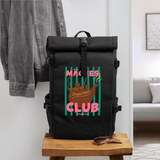 Rolltop Rucksack "Mäckes Club", verschiedene Farben - Schwarz