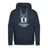 Hoodie "Sejerlänner Jong mit Hirsch", verschiedene Farben - Navy