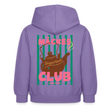 Kinder Hoodie "Mäckes Club", verschiedene Farben - Lavendel
