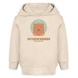 Baby Bio Hoodie "Botzeschisser", verschiedene Farben - Weißgrau