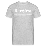 Shirt "Bergfest Definition", verschiedene Farben - Grau meliert