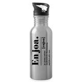 Trinkflasche "Enjoa Definition" aus Edelstahl, verschiedene Farben - Lightsilver