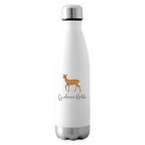 Trinkflasche aus Edelstahl, verschiedene Farben - Weiß