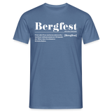 Shirt "Bergfest Definition", verschiedene Farben - Taubenblau 