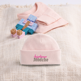 Baby Organic Mütze, Sejerlänner Mädche", verschiedene Farben - Hellrosa