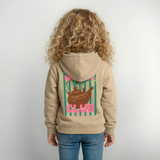 Kinder Hoodie "Mäckes Club", verschiedene Farben - Sand