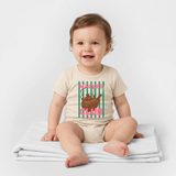 Baby Bio Kurzarm-Body "Mäckes Club", verschiedene Farben - Natur