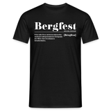 Shirt "Bergfest Definition", verschiedene Farben - Schwarz