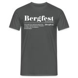 Shirt "Bergfest Definition", verschiedene Farben - Anthrazit