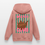 Teenager Hoodie"Mäckes Club", verschiedene Farben - Altrosa