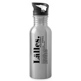 Trinkflasche "Lälles Definition" aus Edelstahl, verschiedene Farben - Lightsilver