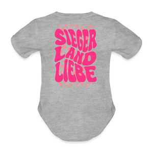 Baby Bio-Kurzarm-Body "Sejerlandliebe/Nodda wavy", verschiedene Farben - Weiß