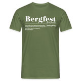 Shirt "Bergfest Definition", verschiedene Farben - Militärgrün