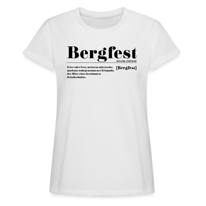 Shirt "Bergfest Definition", verschiedene Farben - Weiß