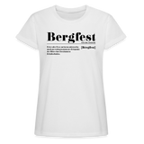 Shirt "Bergfest Definition", verschiedene Farben - Weiß