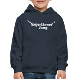 Kinder Hoodie "Sejerlänner Jong", verschiedene Farben - Navy