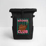 Rolltop Rucksack "Mäckes Club", verschiedene Farben - Schwarz