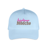 Kinder Bio Basecap "Sejerlänner Mädche", verschiedene Farben - Hellblau