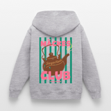 Kinder Hoodie "Mäckes Club", verschiedene Farben - Hellgrau meliert