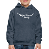 Kinder Hoodie "Sejerlänner Jong", verschiedene Farben - Jeansblau