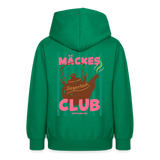 Teenager Hoodie"Mäckes Club", verschiedene Farben - Kelly Green