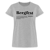 Shirt "Bergfest Definition", verschiedene Farben - Grau meliert