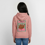 Teenager Hoodie"Mäckes Club", verschiedene Farben - Altrosa