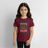 Kinder T-Shirt "Mäckes Club", verschiedene Farben - Burgunderrot