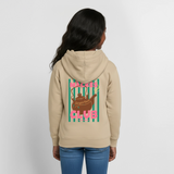 Teenager Hoodie"Mäckes Club", verschiedene Farben - Sand